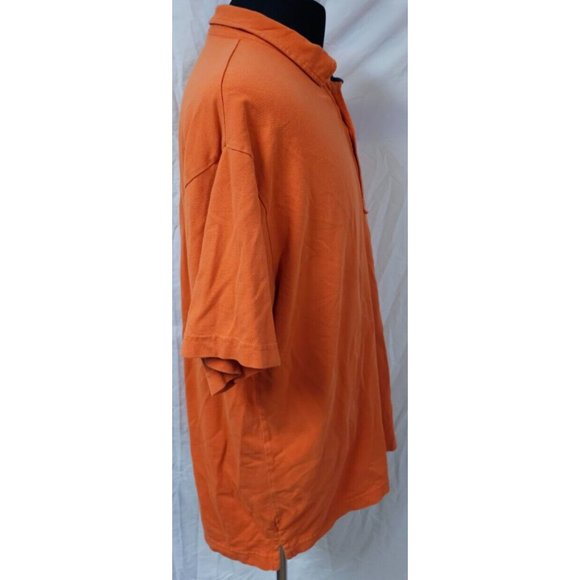 Vtg Tommy Jeans Hilfiger Denim XXL Orange Short Sleeve Embroidered Polo Shirt - Picture 8 of 10